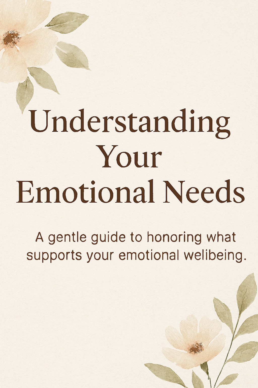 Understanding Your Emotional Needs