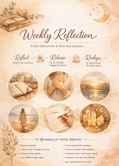 Weekly Reflection: A Gentle Ritual for Realignment workbook